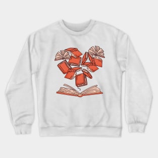 Heart Flying Book Crewneck Sweatshirt